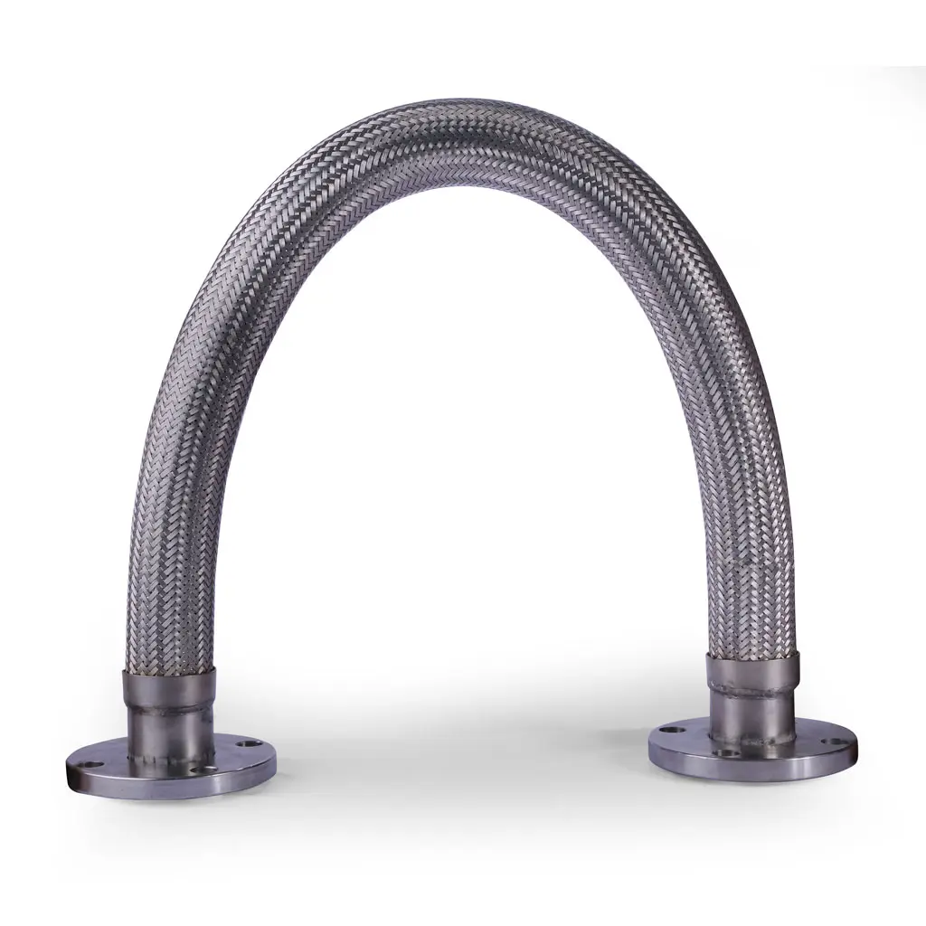 SS Braided Hose Pipe 2" RF Flanged on both ends(Length 1m)
