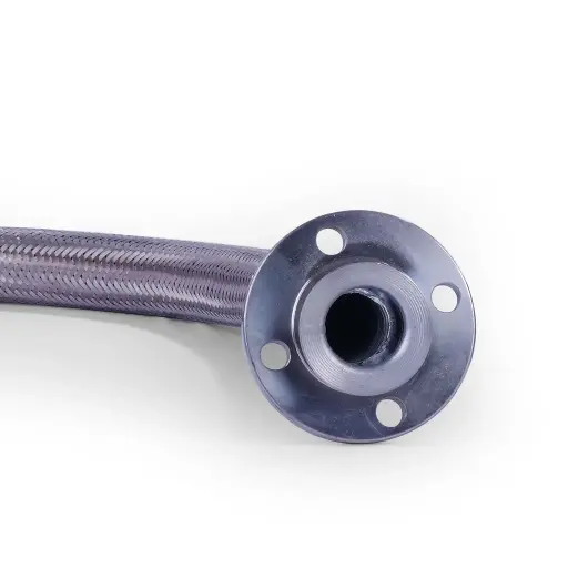 [1.5" SS Braided Hose] SS Braided Hose Pipe 1.5" RF Flanged on both ends(Length 1m)
