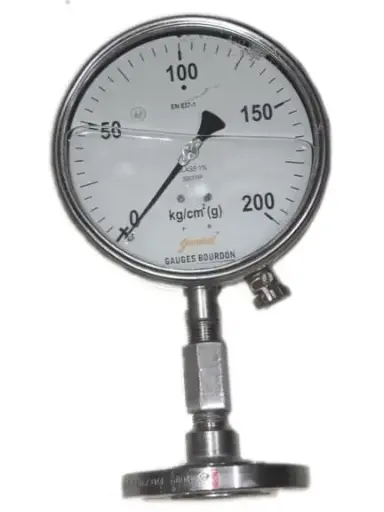 [GIC PG 6" (-1 to 9 kg/cm2)] Bourdon Sensing Pressure Guage (-1 to 9 kg/cm2 range) - 6"(150mm)